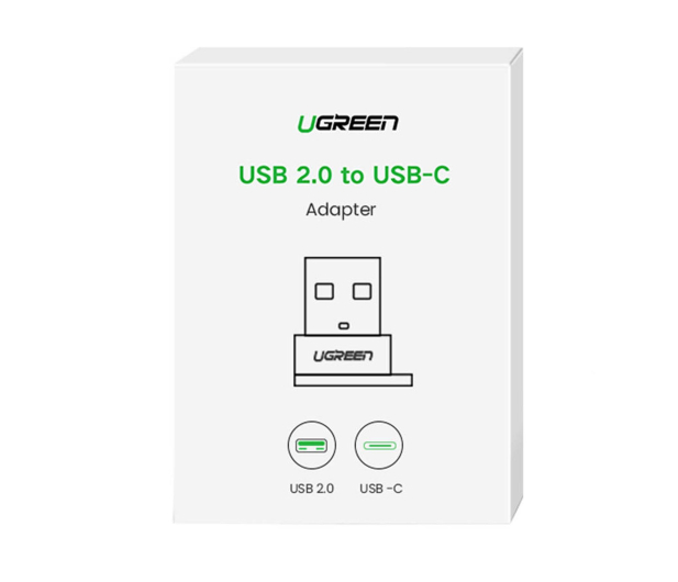 UGREEN Adapter USB US280 USB-C do USB-A 2.0 czarny - 1488917 - zdjęcie 2